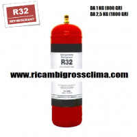 GAZ RÉFRIGÉRANT R32 - 2,5 Kg (net 1800 gr)