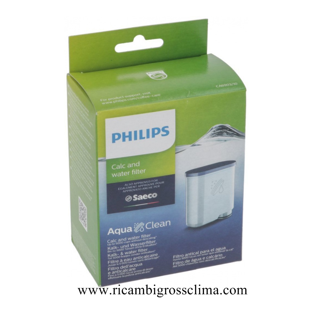 Filtre à chaux et à eau AquaClean pour Philips/Saeco/Gaggia, CA6903/10