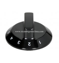 RC00448000 TECNOINOX Black knob ø 60 mm 1-2-3-4-5-6-7