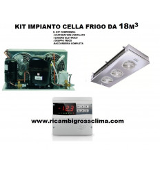 Kit Impianto Cella Frigo da 18 mcubi