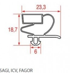 Les joints pour réfrigérateurs sagi-icv-fagor
